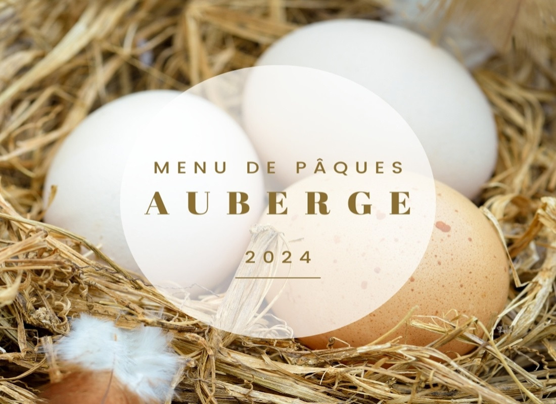 menu de Pâques auberge 2024