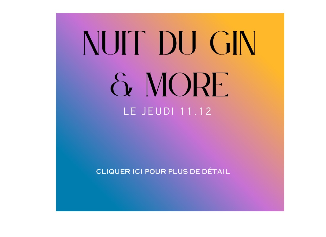 NUIT DU GIN & MORE 11.12.2025