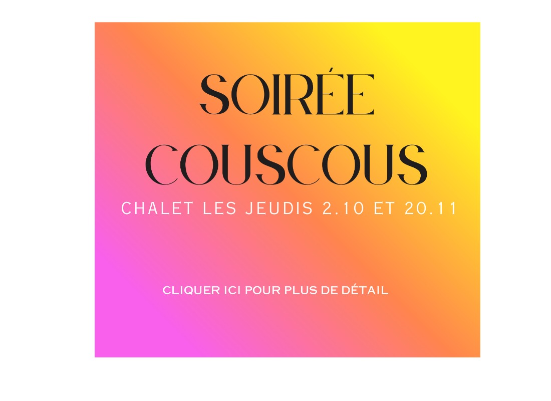 SOIREE COUSCOUS AU CHALET